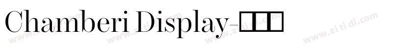 Chamberi Display字体转换